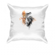 Подушка зі стилізованим тигром