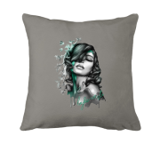 Подушка із стилізованою дівчиною