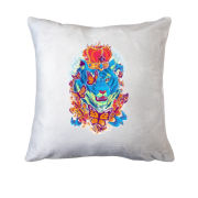 Подушка тигр с бабочками