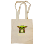 Сумка шоппер Baby Yoda No coffee No work