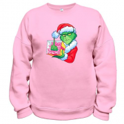 Свитшот "Новогодний гринч показывает ф*к"