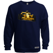 Світшот без начісу з жовтою машиною з формули-1