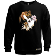 Свитшот без начеса с биглем