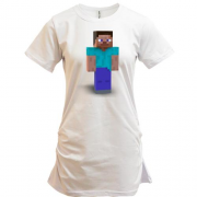 Подовжена футболка Minecraft Стів (2)