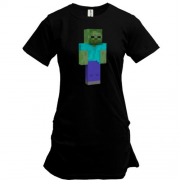 Подовжена футболка Minecraft Зомбі