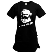 Туника с Карлом Марксом "i told you so!"