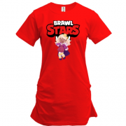 Подовжена футболка з героїнею "Brawl Stars"