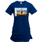 Подовжена футболка з маркою Русский корабль. Иди нах*й!