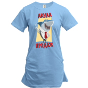 Туника с надписью "Акула продаж"