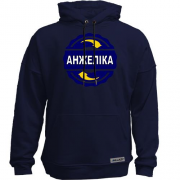 Худи без начісу з ім'ям Анжеліка в колі