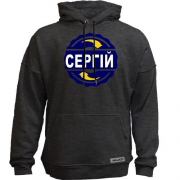 Худи без начісу з ім'ям Сергій в колі