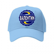 Дитяча кепка з ім'ям Валентин в колі