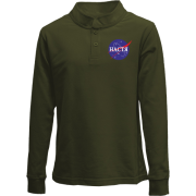 Дитячий лонгслів поло Настя (NASA Style)
