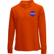 Дитячий лонгслів поло Поля (NASA Style)