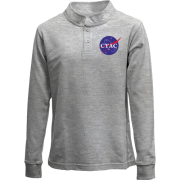 Дитячий лонгслів поло Стас (NASA Style)