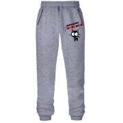 Штани з футера без начісу з написом "Давидова любимка"