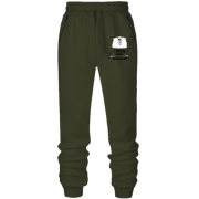 Штани з футера без начісу з написом "Гришу треба обіймати"