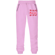 Штани з футера без начісу з сердечками і ім'ям Мар'яна