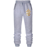 Штани з футера без начісу з написом "Костя - золота людина"