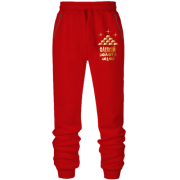 Штани з футера без начісу з написом "Олексій - золота людина"