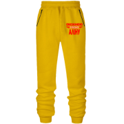 Штани з футера без начісу з написом "Обожнюю свою Аліну"