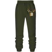 Штани з футера без начісу з золотим ланцюгом і ім'ям Ян