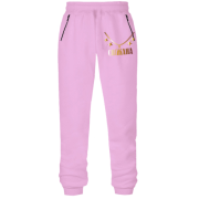 Штани з футера без начісу з золотим ланцюгом і ім'ям Сніжана