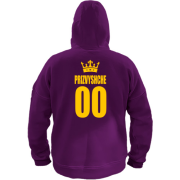 Худі прізвище і номер з короною