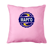 Подушка з ім'ям Марго в колі