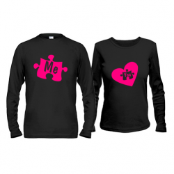 Парные лонгсливы "Me & You"