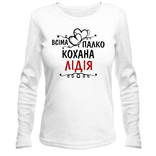 Лонгслів з написом 
