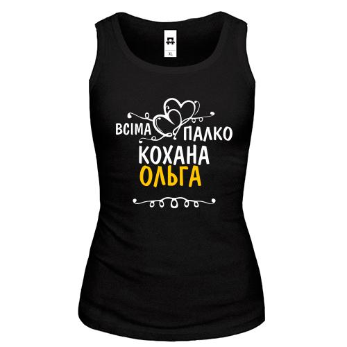 Жіноча майка з написом 