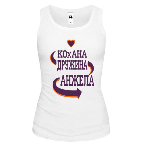 Жіноча майка з написом 
