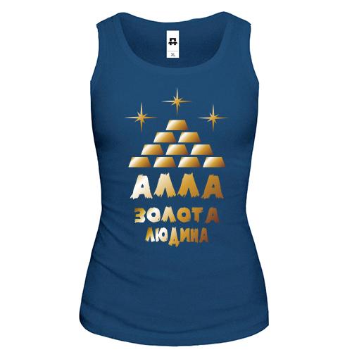 Жіноча майка з написом 