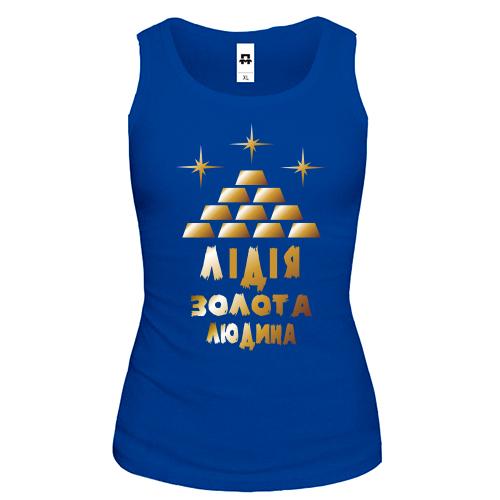 Жіноча майка з написом 