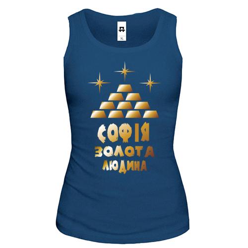 Жіноча майка з написом 