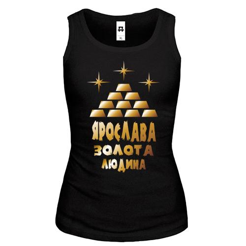 Жіноча майка з написом 