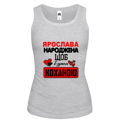 Жіноча майка з написом 