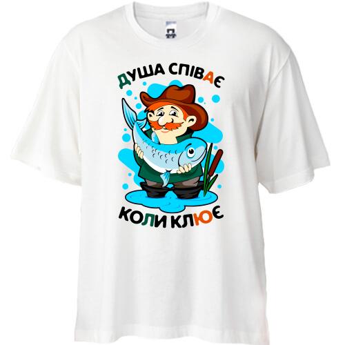 Футболка Oversize з рибалкою 