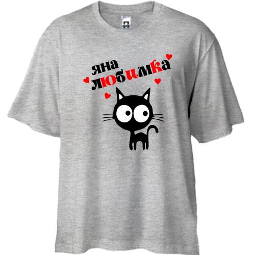 Футболка Oversize з написом 