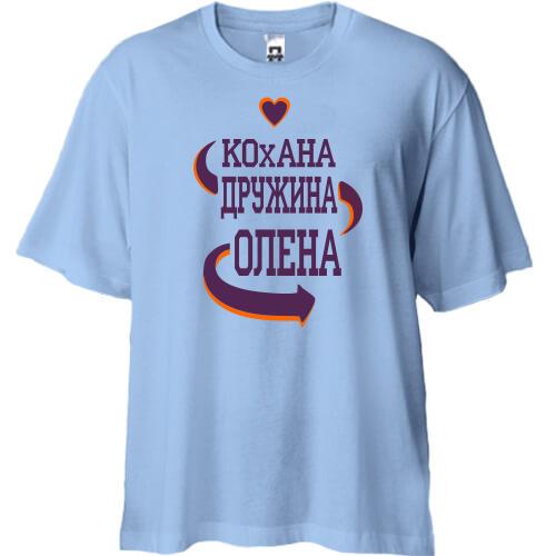 Футболка Oversize зз написом 