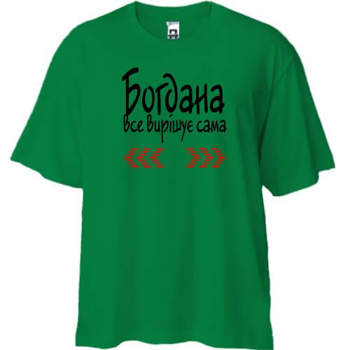 Футболка Oversize з написом 