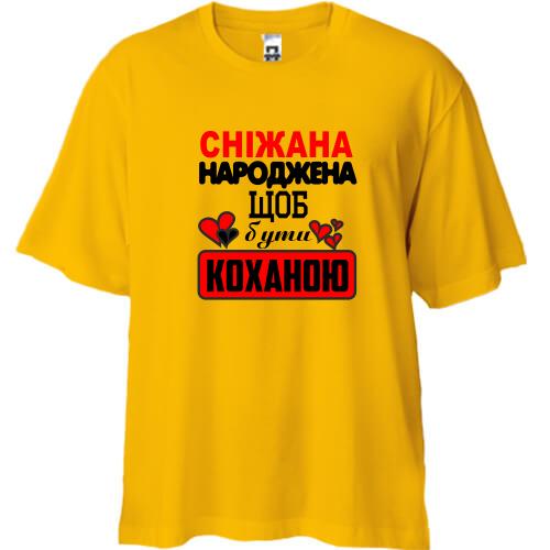 Футболка Oversize з написом 