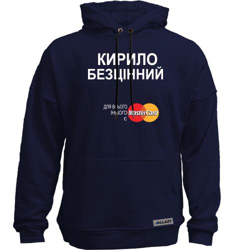 Худи без начісу з написом 