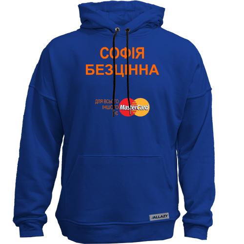 Худи без начісу з написом 