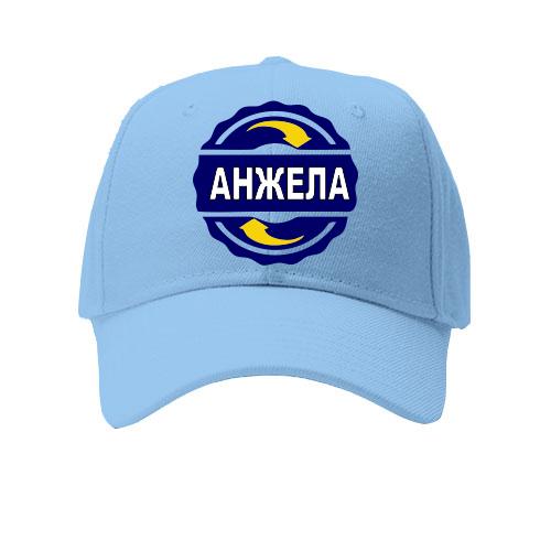 Дитяча кепка з ім'ям Анжела в колі