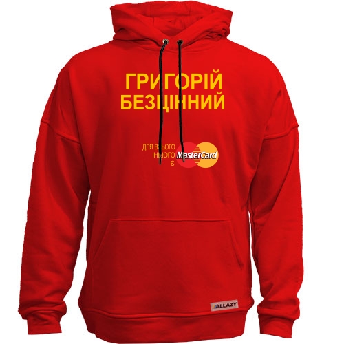 Худи без начісу з написом 