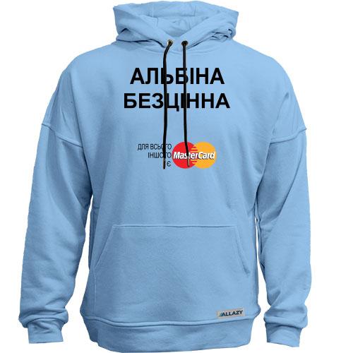 Худи без начісу з написом 