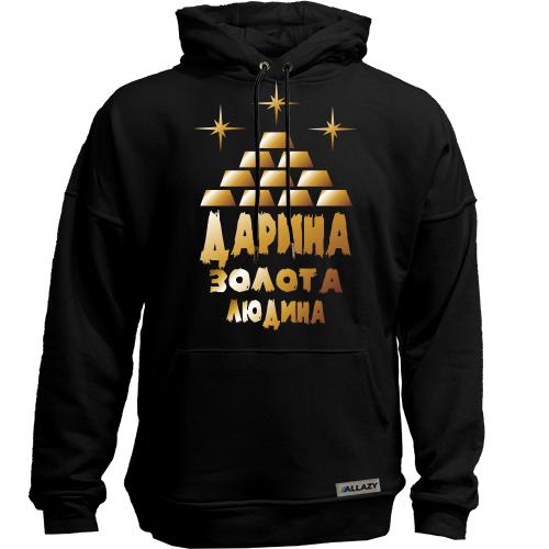 Худи без начісу з написом 