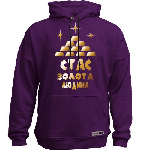 Худи без начісу з написом 